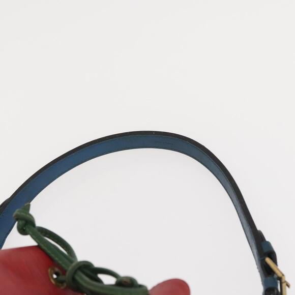 LOUIS VUITTON Epi Tricolor Noe Shoulder Bag Blue Red Green M44082 LV Auth 152652 - Picture 8 of 16